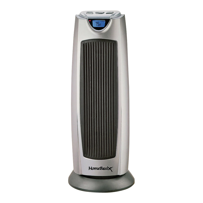 Simple Spaces Ceramic Tower Heater 12.5 A 120 V 750/1500 W 1500W Heating 2-Heat Setting Grey