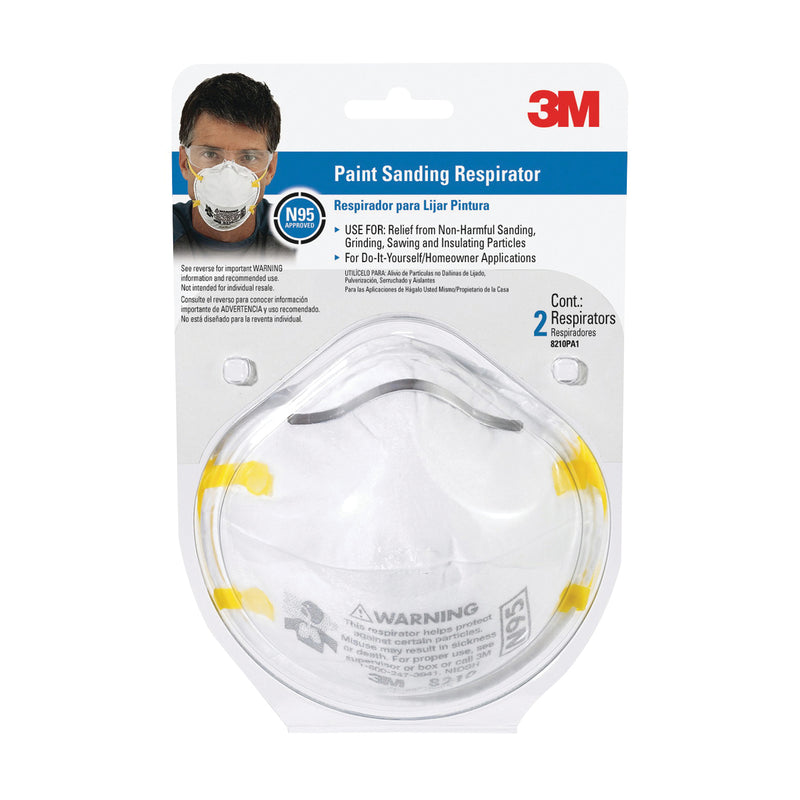 3M TEKK Protection Paint Sanding Respirator N95 Filter Class White