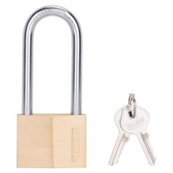 ProSource Padlock Keyed Alike Key Long Shackle 5/16 (7.9) in (mm) Dia Shackle 3 (78) in (mm) H Shackle