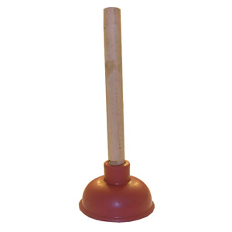 4 in red plunger w/9  handle