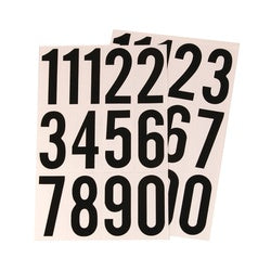 HY KO MM 4N Packaged Number Set 3 in H Character Black Character White Background Vinyl