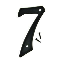 HY KO PN 29/7 House Number Character: 7 4 in H Character Black Character Plastic