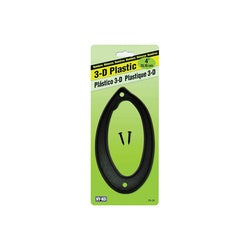 HY KO PN 29/0 House Number Character: 0 4 in H Character Black Character Plastic