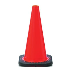 JBC Revolution RS Traffic Safety Cone 18 in H Cone PVC Cone Fluorescent Orange Cone