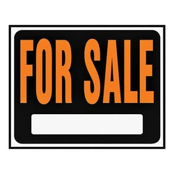 HY KO Hy Glo Series SP 100 Jumbo Identification Sign For Sale Fluorescent Orange Legend Plastic