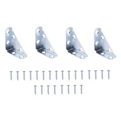 Prosource 22490ZCB PS Corner Brace 2 in L 2 in W 21/32 in H Steel Zinc Plated 1.5 mm Thick Material