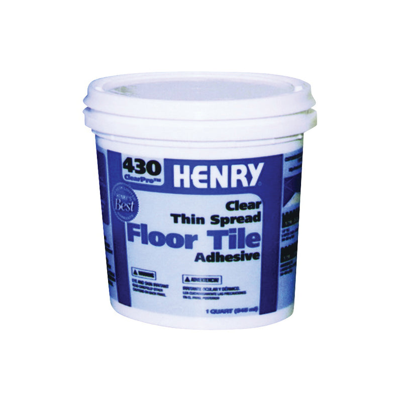 HENRY 430 ClearPro Floor Adhesive Paste Mild Clear 1 qt Pail