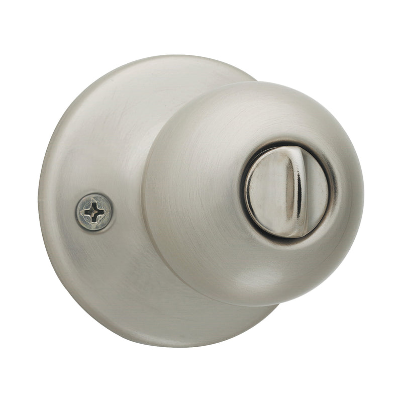 Kwikset Security Polo Knob Lockset Satin Nickel