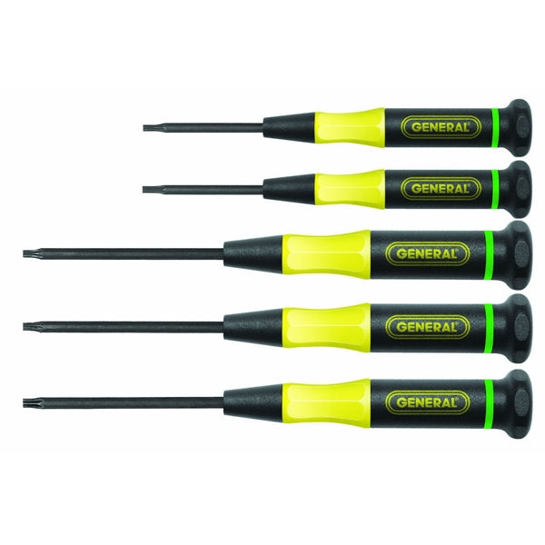 GENERAL Precision Torx Screwdriver Set Steel Black Oxide/Nickel