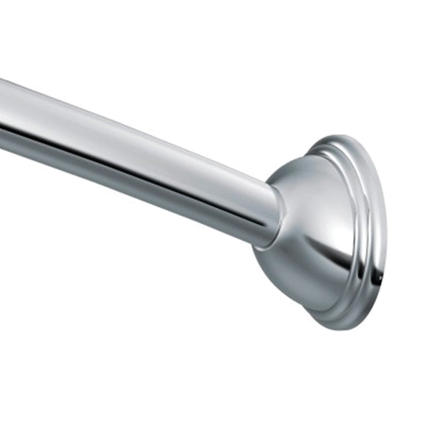 Moen Shower Rod 54 to 72 in L Adjustable 1 in Dia Rod Stainless Steel Chrome