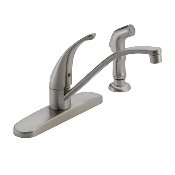 DELTA Peerless Tunbridge Kitchen Faucet with Side Spray 1.8 gpm 1-Faucet Handle Chrome Deck Mounting