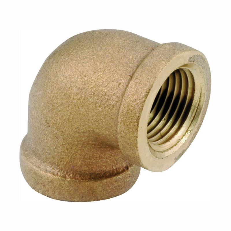 Anderson Metals Pipe Elbow 1 in FIP 90 deg Angle Brass Rough 200 psi Pressure