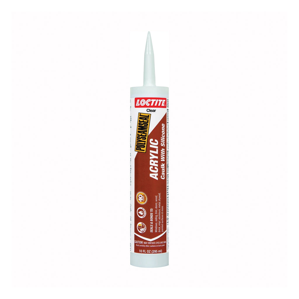 Loctite Polyseamseal Clear Acrylic Latex Tub and Tile Adhesive Caulk 10 oz  