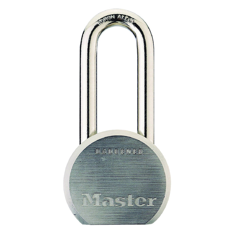 Master Lock Padlock Keyed Different Key 7/16 in Dia Shackle Boron Steel Shackle Steel/Zinc Body