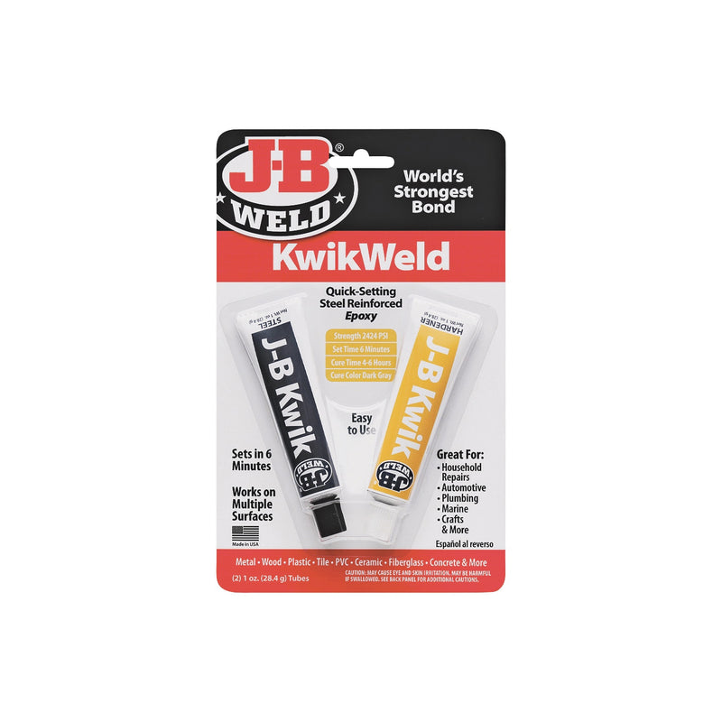 J B WELD Cold Weld Epoxy Dark Gray Solid 1 oz Tube