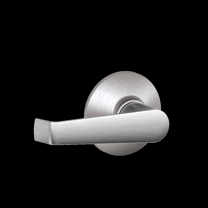 Schlage Elan Passage Lever Zinc Satin Chrome