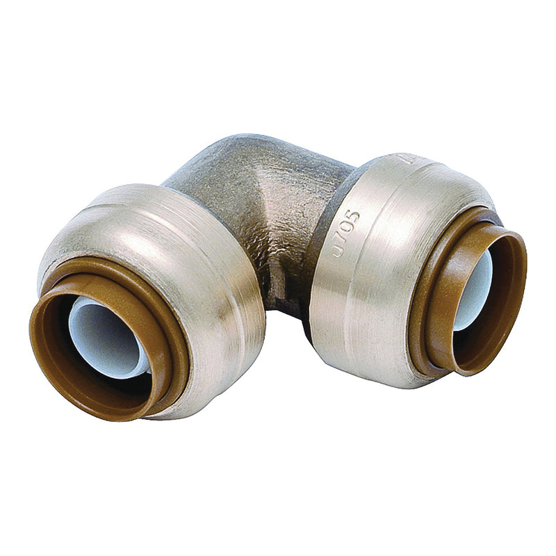 SharkBite Tube Elbow 3/4 in 90 deg Angle Brass 200 psi Pressure