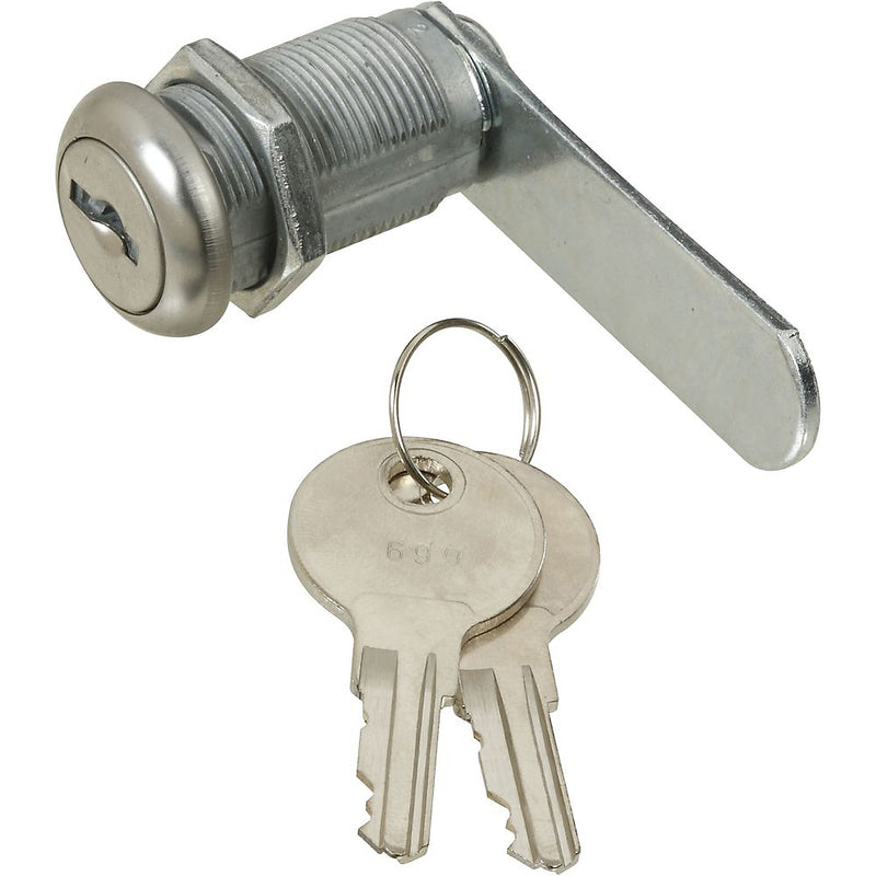 National Hardware VKA825 Series Utility Lock Keyed Lock Y13 Yale B1 Cole Keyway Steel/Zinc Chrome