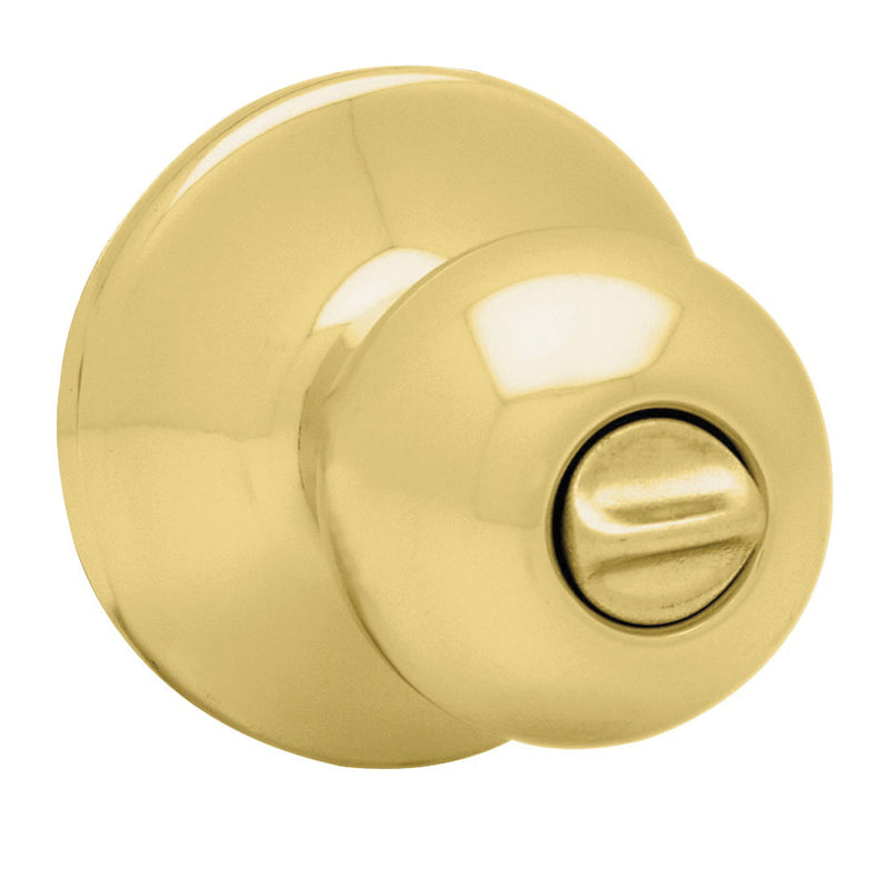 Kwikset Privacy Door Knob Polished Brass