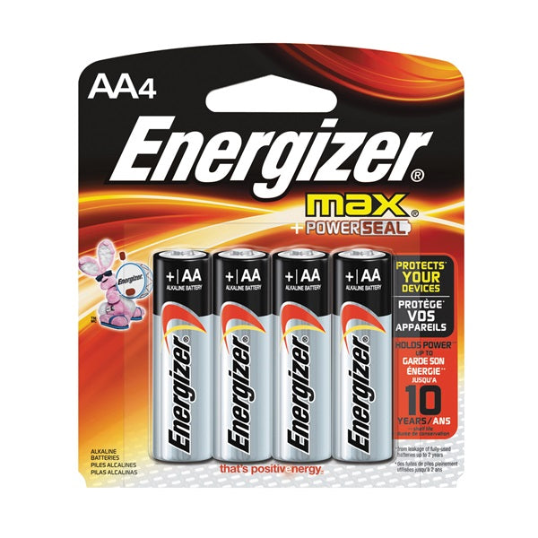 Energizer E91 Series Alkaline Battery 1.5 V Battery 2850 mAh AA Battery Zinc Manganese Dioxide Silver