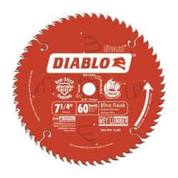 Diablo Circular Saw Blade 7 1/4 in Dia 5/8 in Arbor 60 Teeth Carbide Cutting Edge