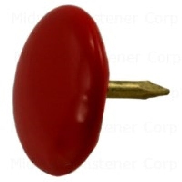 MIDWEST FASTENER Thumb Tack Steel Red