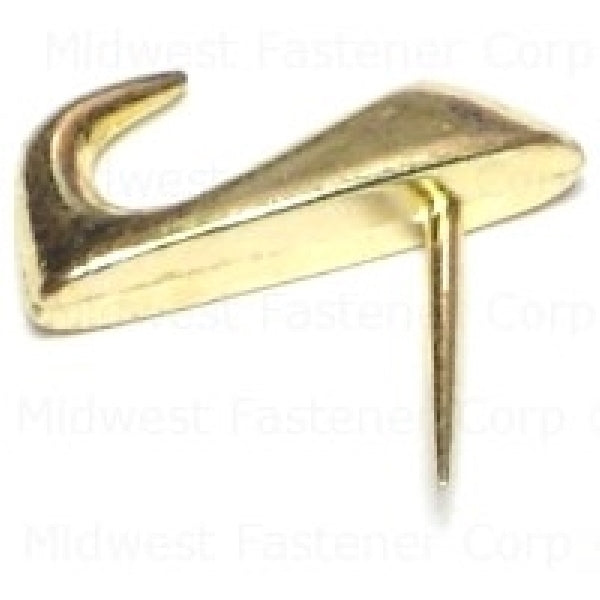 MIDWEST FASTENER Push Pin Hanger 20 lb Brass