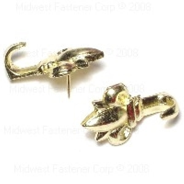 MIDWEST FASTENER Push Pin Hanger Brass