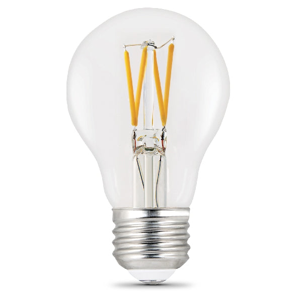 Feit Electric LED Bulb General Purpose A19 Lamp 60 W Equivalent E26 Lamp Base Dimmable Clear