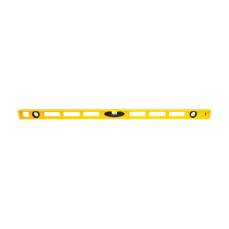STANLEY I-Beam Level 48 in L 3 -Vial 2 -Hang Hole Non-Magnetic ABS Yellow
