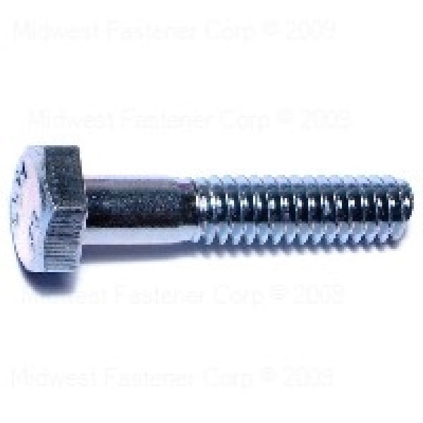 MIDWEST FASTENER Hex Bolt 1/4-20 Thread 1-1/4 in OAL 2 Grade Steel Zinc SAE Measuring Coarse Thread