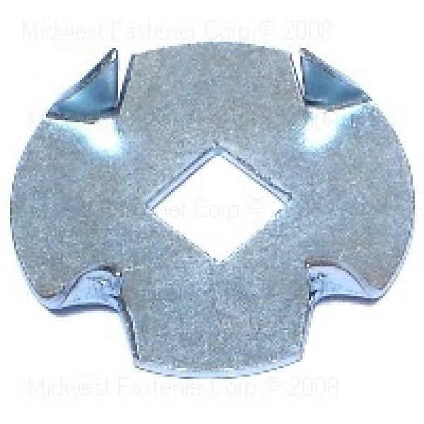 MIDWEST FASTENER Pronged Washer 1/4 in ID 1-3/16 in OD 0.05 in Thick Steel Zinc 2 Grade