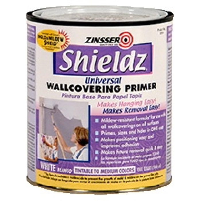 ZINSSER 0Wallcovering Primer White Liquid 1 qt