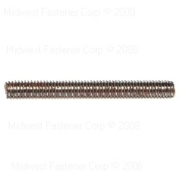 MIDWEST FASTENER Threaded Rod 5/16-18 Thread 3 in L A307 Grade Steel Zinc Coarse Thread