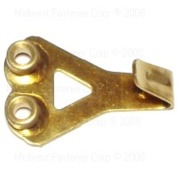 MIDWEST FASTENER Picture Hanger 50 lb Brass