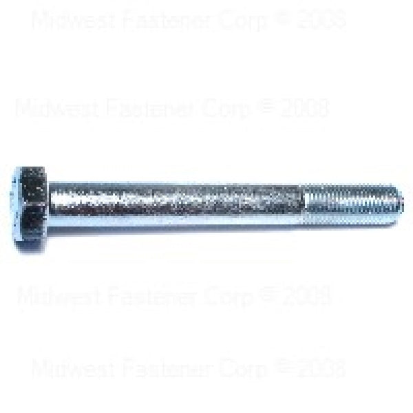 MIDWEST FASTENER Hex Cap Screw M12-1.25 Thread 100 mm OAL Steel Zinc Metric Measuring Extra Fine Thread