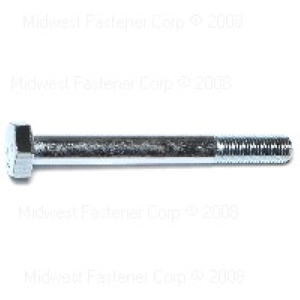 MIDWEST FASTENER Hex Cap Screw M10-1.25 Thread 90 mm OAL Steel Zinc Metric Measuring Fine Thread