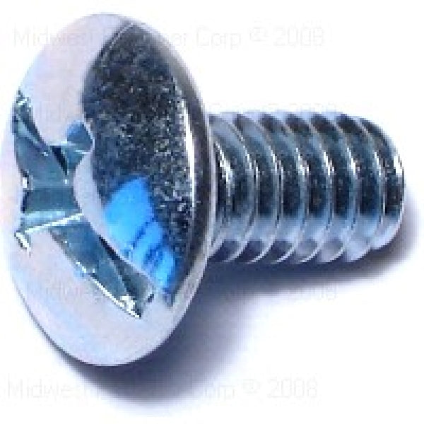 MIDWEST FASTENER Machine Screw 1/4-20 Thread 1/2 in L Truss Head Phillips Slotted Drive Steel Zinc