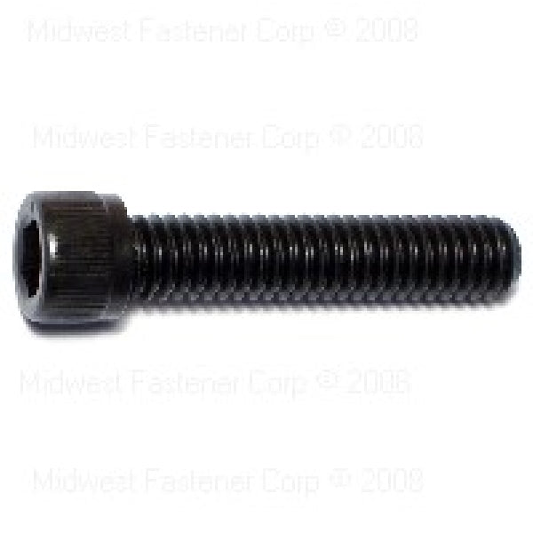 MIDWEST FASTENER Cap Screw 5/16-18 Thread 1/2 in L Coarse Thread Hex Socket Drive Steel Black Oxide