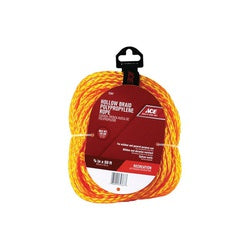 ACE 72367 Rope 3/8 in Dia 50 ft L 135 lb Working Load Polypropylene Gold