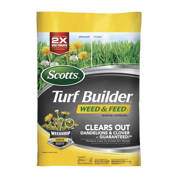 Scotts Turf Builder Lawn Fertilizer and Weed Control Granular Phenoxy Gray/Tan 15 lb Bag