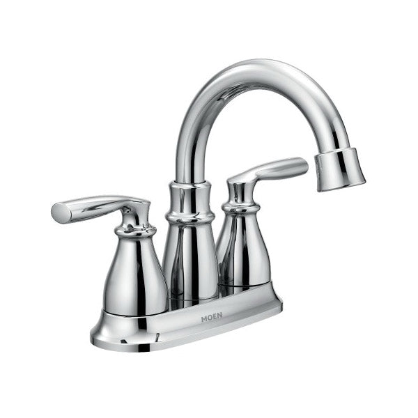 Moen Hilliard Bathroom Faucet 1.2 gpm 2-Faucet Handle 3-Faucet Hole Metal Chrome 4 in Faucet Centers