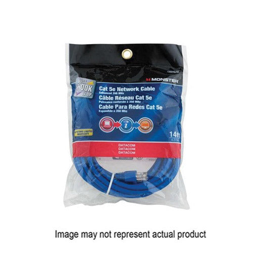 Just Hook It Up Networking Cable 14 ft L Cat5e Category Rating Blue Sheath