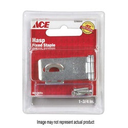 ACE 01 3725 105 Safety Hasp 1 3/4 in L Zinc Fixed Staple