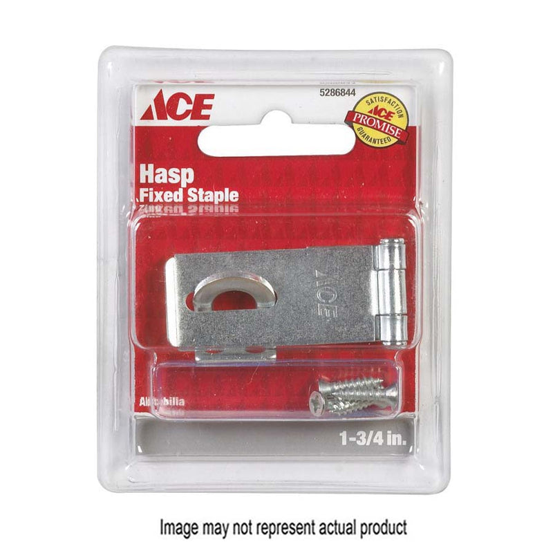 ACE Safety Hasp 1-3/4 in L Zinc Fixed Staple