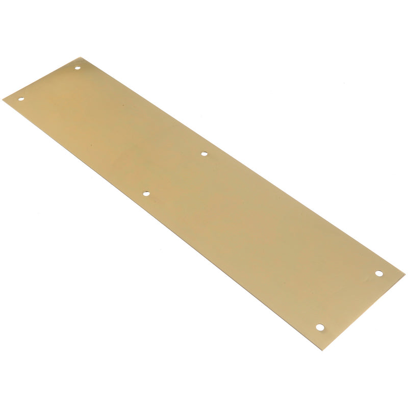 ACE Push Plate 15 in L 3-1/2 in W Brass