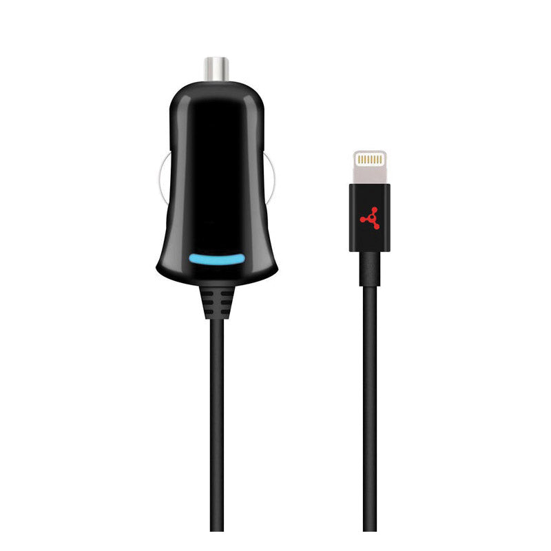 fuse LIGHTNING Car Charger 4 ft L Cord Black/Red