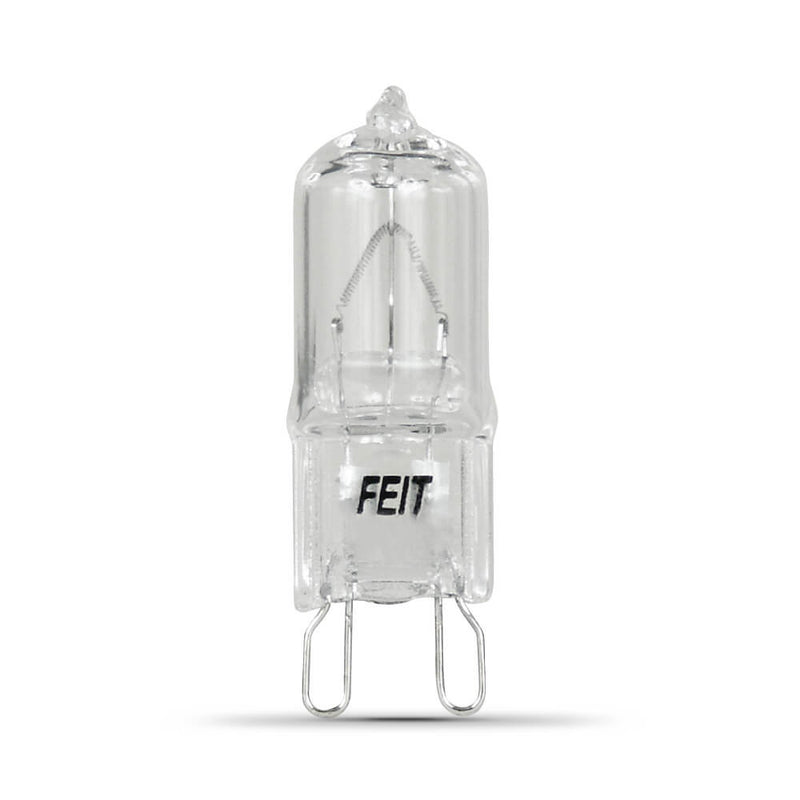 Feit Electric Halogen Lamp 40 W G9 Lamp Base JCD T4 Lamp 3000 K Color Temp 2000 hr Average Life