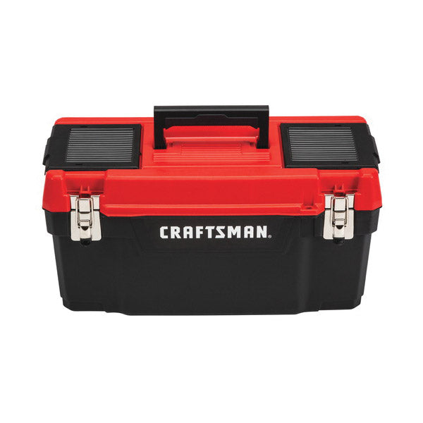 CRAFTSMAN Tool Box 16 lb Plastic Red 9-3/4 in H x 19.27 in W Outside