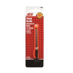 ACE Knife Blade Ergonomic Handle Orange Handle